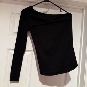 Elegant Black Off-Shoulder Women's Top